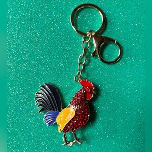 Colorful Rooster Keychain